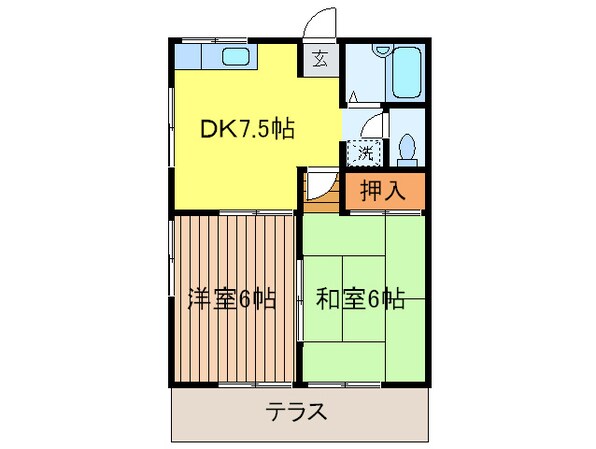 ピアシティーの物件間取画像